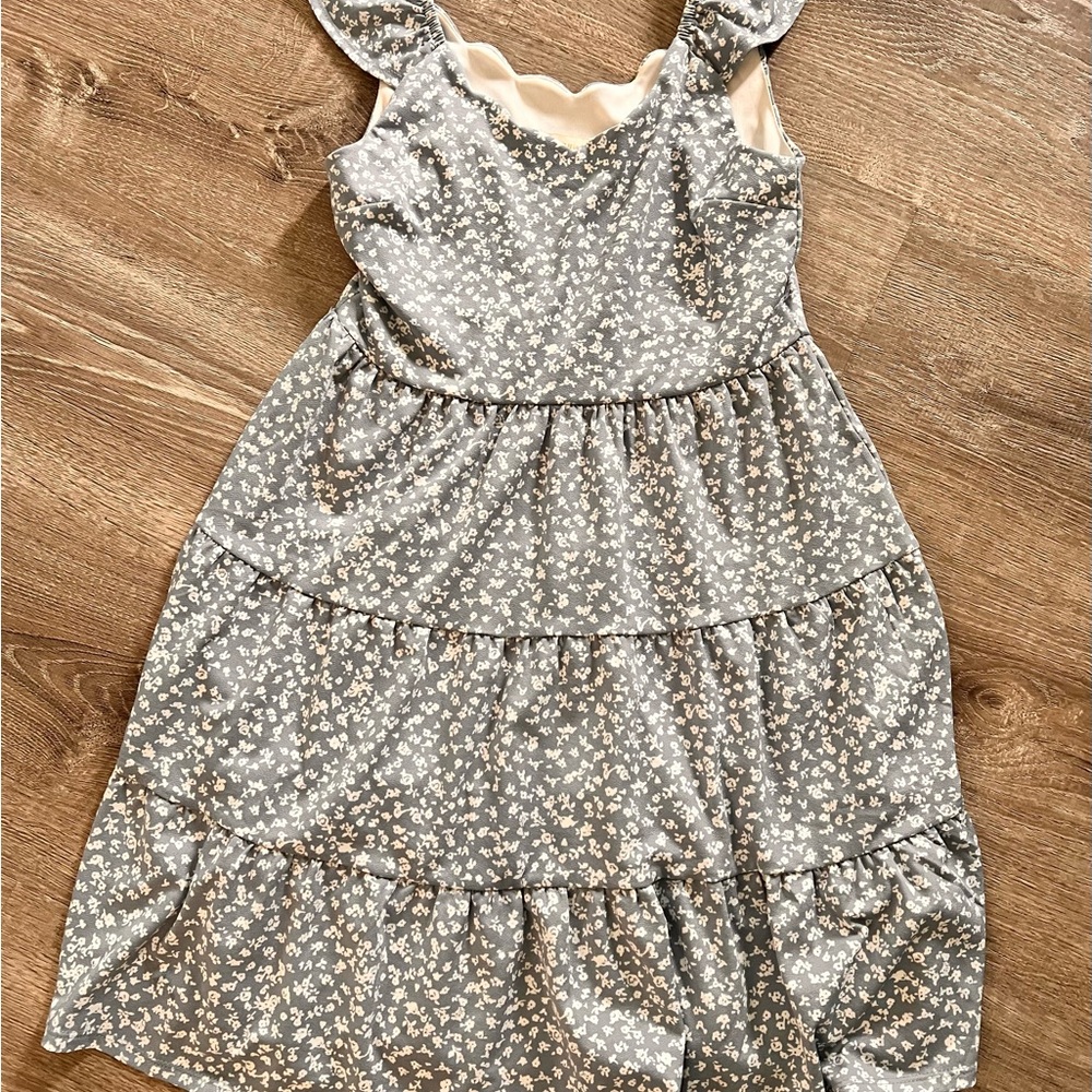 Floral Gray  Dress